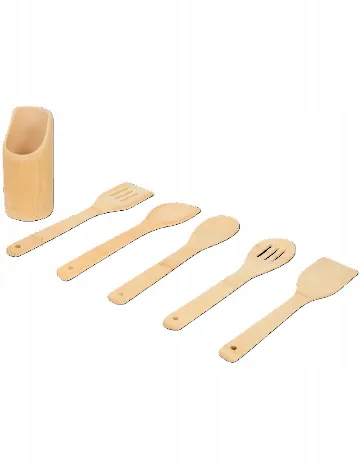 Set ustensile de bucatarie ACTION, maro