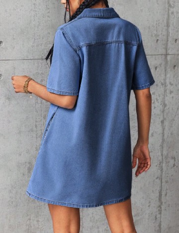Rochie scurta SHEIN, albastru