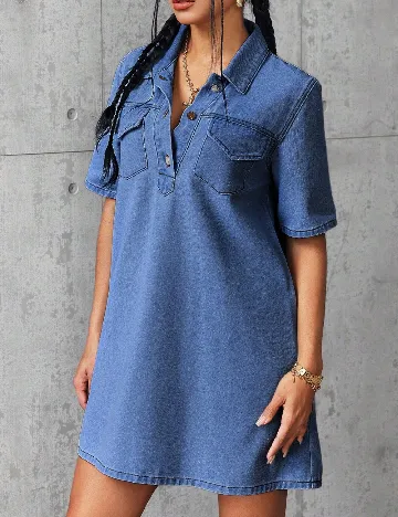 Rochie scurta SHEIN, albastru