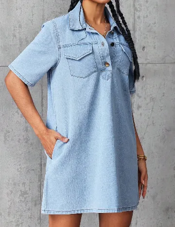 Rochie scurta SHEIN, albastru