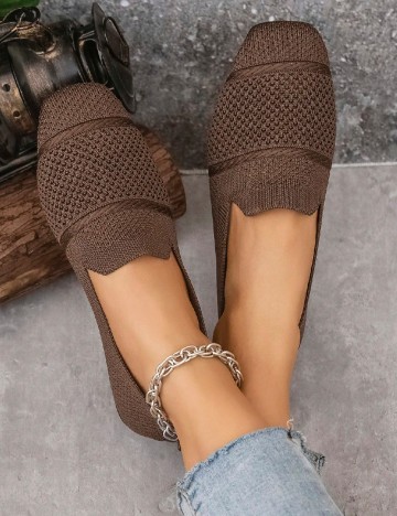 Espadrile SHEIN, maro