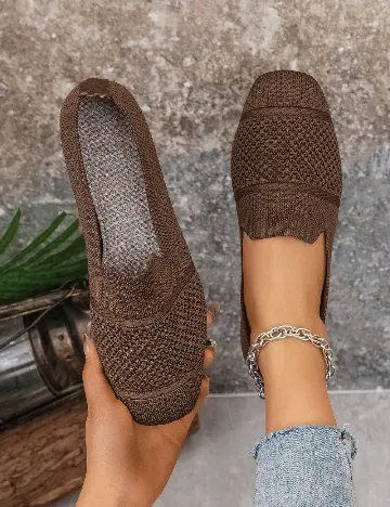 Espadrile SHEIN, maro
