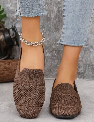 Espadrile SHEIN, maro