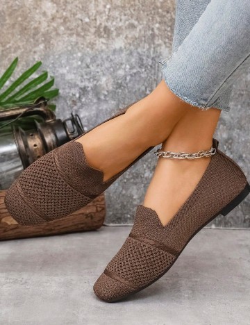 Espadrile SHEIN, maro