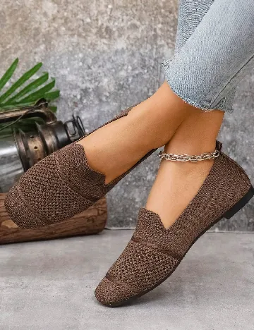 Espadrile SHEIN, maro