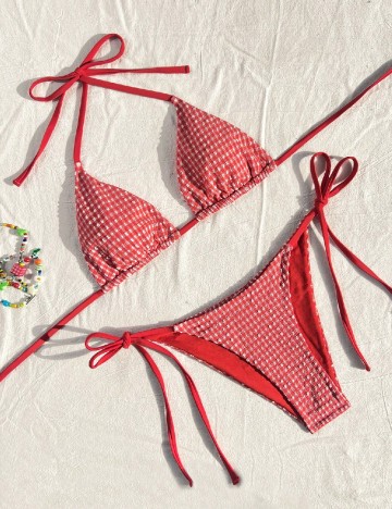 Costum de baie SHEIN, rosu