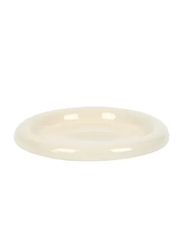 Farfurie de decor ACTION, crem