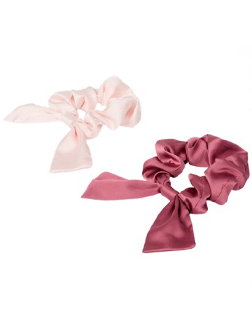 Set elastice de par 2 bucati ACTION, roz