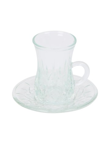 Set ceasca si farfurie The Merchandise Club, transparent
