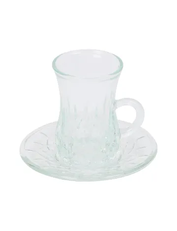 Set ceasca si farfurie The Merchandise Club, transparent