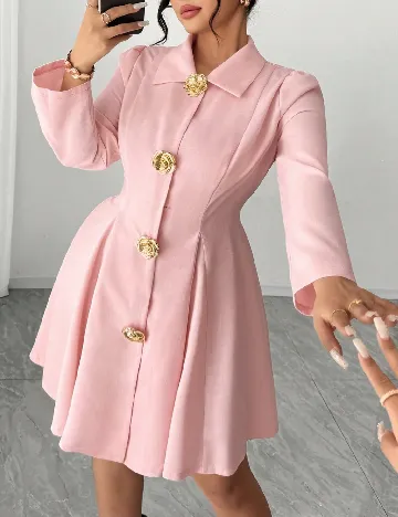 Rochie scurta SHEIN CURVE, roz