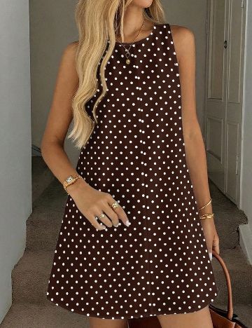 Rochie scurta SHEIN, maro