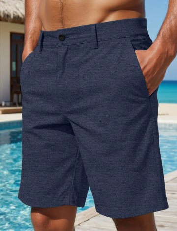 Pantaloni scurti SHEIN, albastru