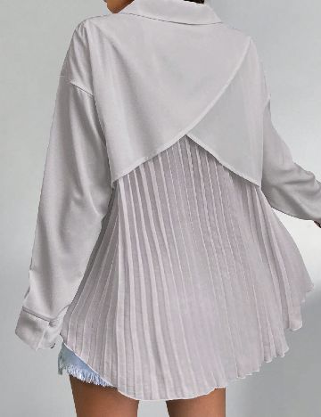 Camasa Oversize SHEIN, gri