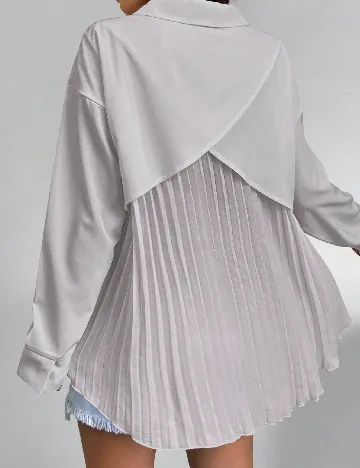 Camasa Oversize SHEIN, gri