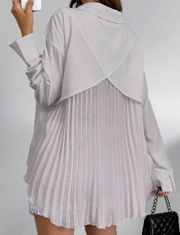 Camasa Oversize SHEIN, gri