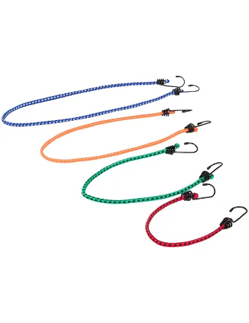 Sfori elastice cu carlige 8 bucati ACTION, mix culori