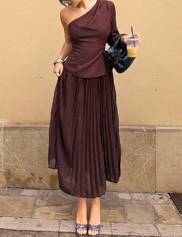Rochie lunga SHEIN, maro