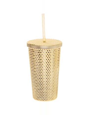 Pahar cu pai, 475 ml Schou, auriu