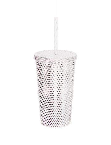 Pahar cu pai, 475 ml Schou, argintiu
