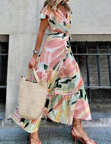Rochie lunga SHEIN CURVE, mix culori