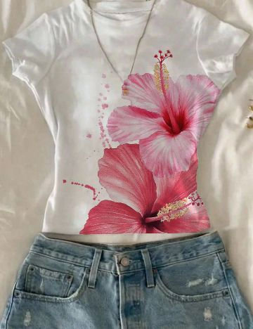 Top SHEIN, alb