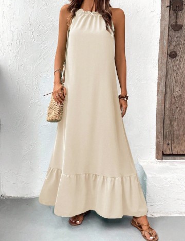 Rochie lunga SHEIN, crem