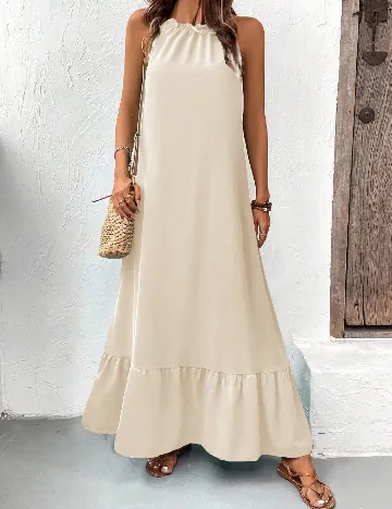 Rochie lunga SHEIN, crem