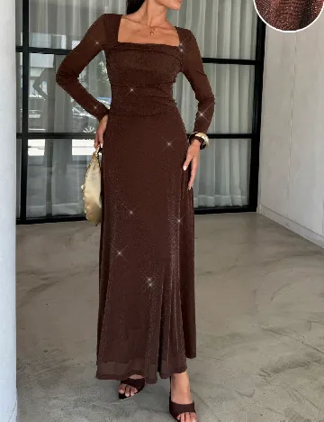Rochie lunga SHEIN, maro