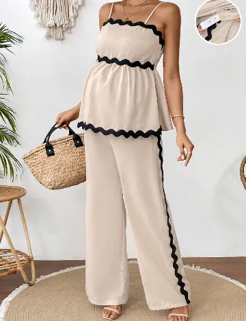 Compleu SHEIN Maternity, crem