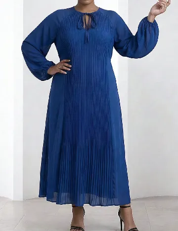 Rochie lunga SHEIN CURVE, albastru