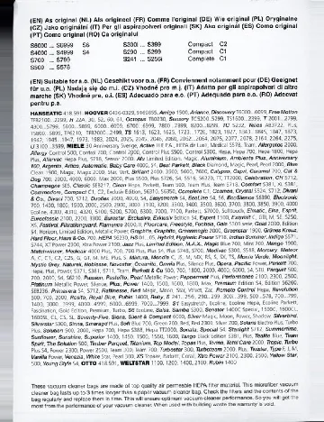 Saci pentru aspirator 5 bucati Variant, alb