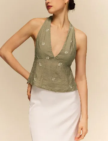 Top SHEIN, verde
