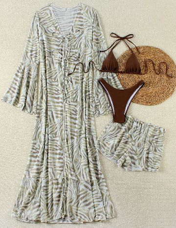 Costum de baie SHEIN, mix culori