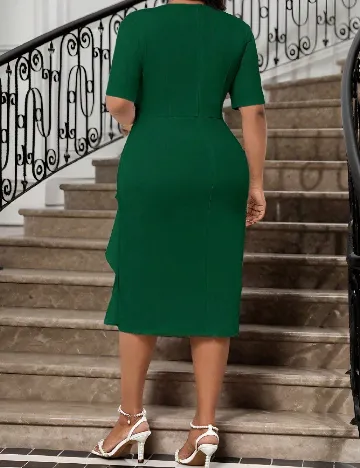 Rochie medie SHEIN CURVE, verde