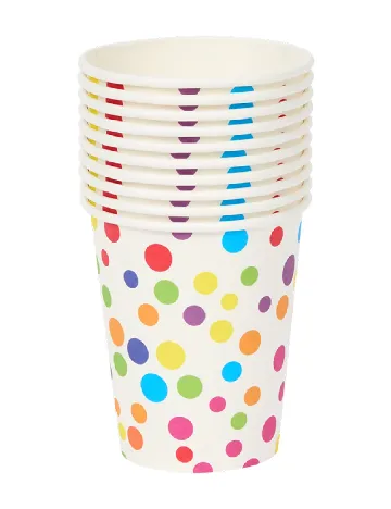 Set pahare 10 bucati Party Universe, mix culori