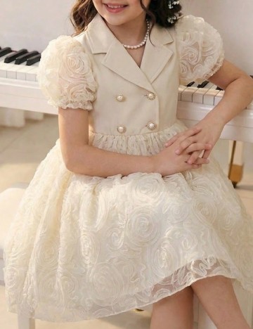 Rochie Shein Kids, crem