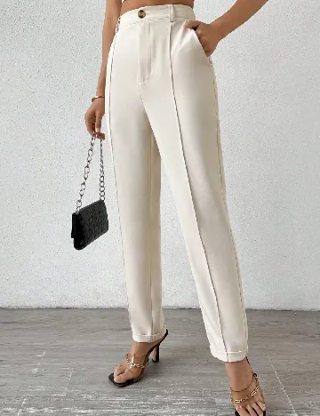 Pantaloni SHEIN, crem