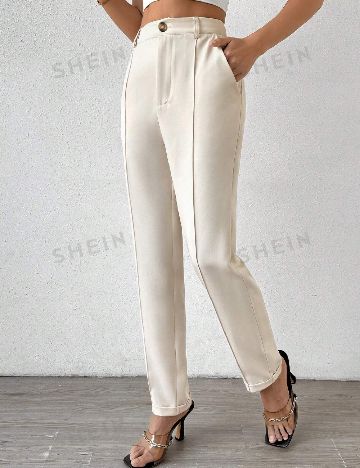 Pantaloni SHEIN, crem