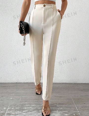 Pantaloni SHEIN, crem