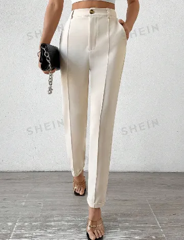 Pantaloni SHEIN, crem