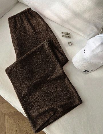 Pantaloni SHEIN, maro