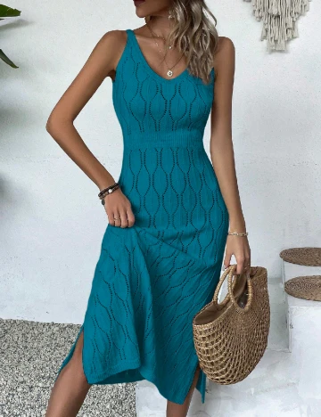Rochie medie SHEIN, albastru