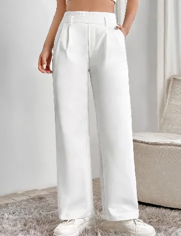 Pantaloni SHEIN, alb