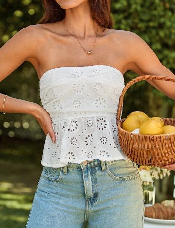 Top SHEIN, alb