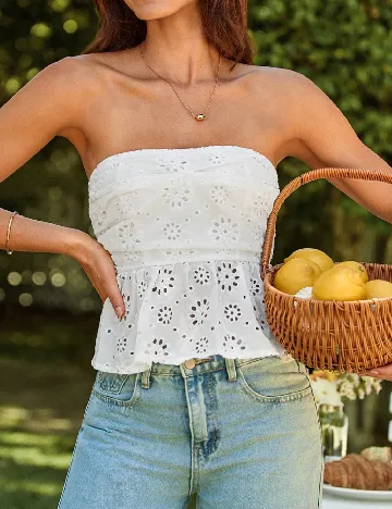Top SHEIN, alb