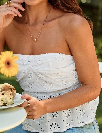 Top SHEIN, alb