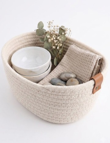 Cos de depozitare Studio Home, alb