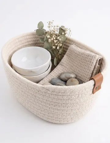 Cos de depozitare Studio Home, alb