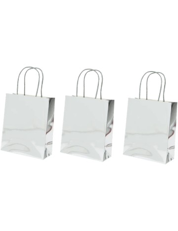 Set pungi de cadou 3 bucati Design Group, argintiu